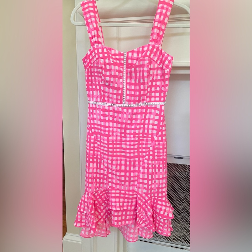 NWT Avalyn Stretch Dress. Size 00. Pink Tropics Feeling Breezy.💕🌴